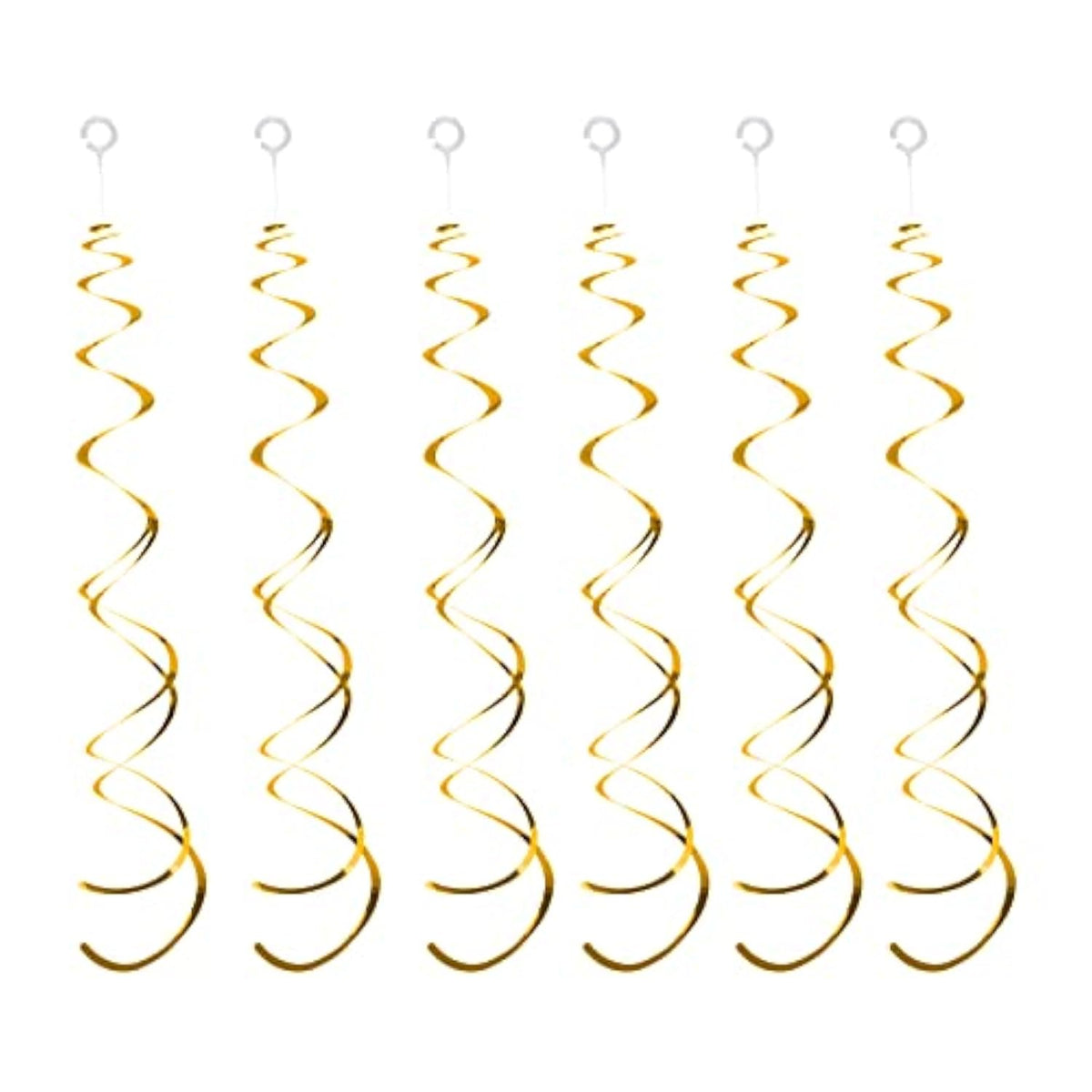 30PCS Gold Swirl Ceiling Decorations for Birthday, Baby Shower & Wedding Decor