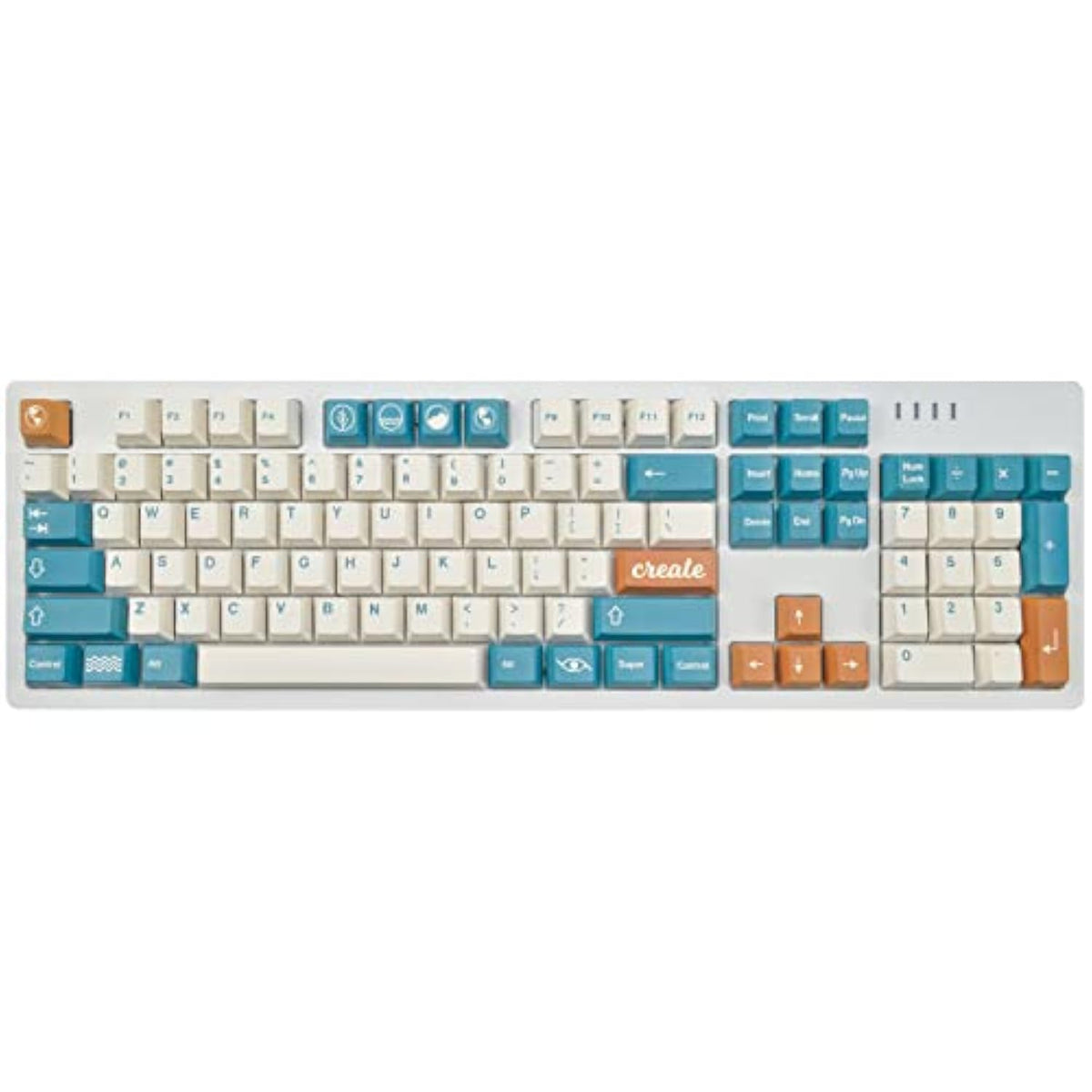 Keycaps, Pbt Keycap,Dye-Sublimation Custom Keycaps Cherry Profile 104 Key Set