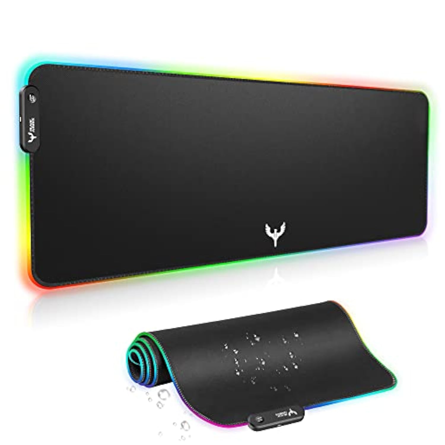 Extra Large Rgb Gaming Mouse Pad14 Light Modes, Extended Soft Led Mouse Pad, Antislip Rubber Base, Computer Keyboard Mousepad Mat (31.5 X 12 Inch)