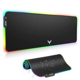 Extra Large Rgb Gaming Mouse Pad14 Light Modes, Extended Soft Led Mouse Pad, Antislip Rubber Base, Computer Keyboard Mousepad Mat (31.5 X 12 Inch)