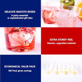 9 Oz Clear Disposable Plastic Cups, 100 Pack Clear Plastic Cups Tumblers, Heavy-Duty Party Glasses, Disposable Cups For Thanksgiving, Halloween, Christmas Party