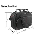 Laptop Bag 15.6 Inch Laptop Briefcase Laptop Messenger Bag Water Repellent Computer Case Laptop Shoulder Bag Durable Tablet Sleeve With Rfid Pockets For Business/College/Women/Menblack/Red