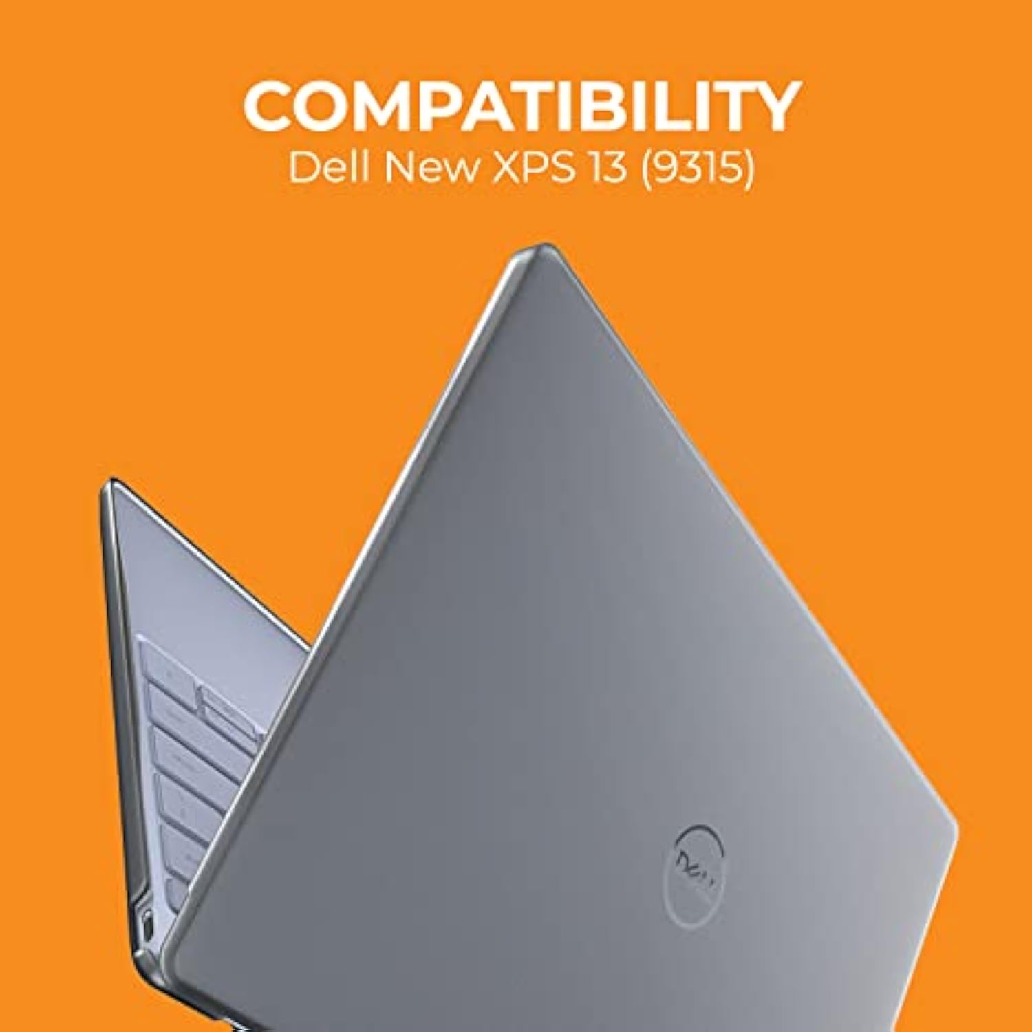 Gumdrop ProTech Hard Shell Laptop Case Fits Dell XPS 13 9315 (Clamshell) Slim and Lightweight Reliable Scratch-Proof Clear Protective Cover for Office, Business and Commercial Use