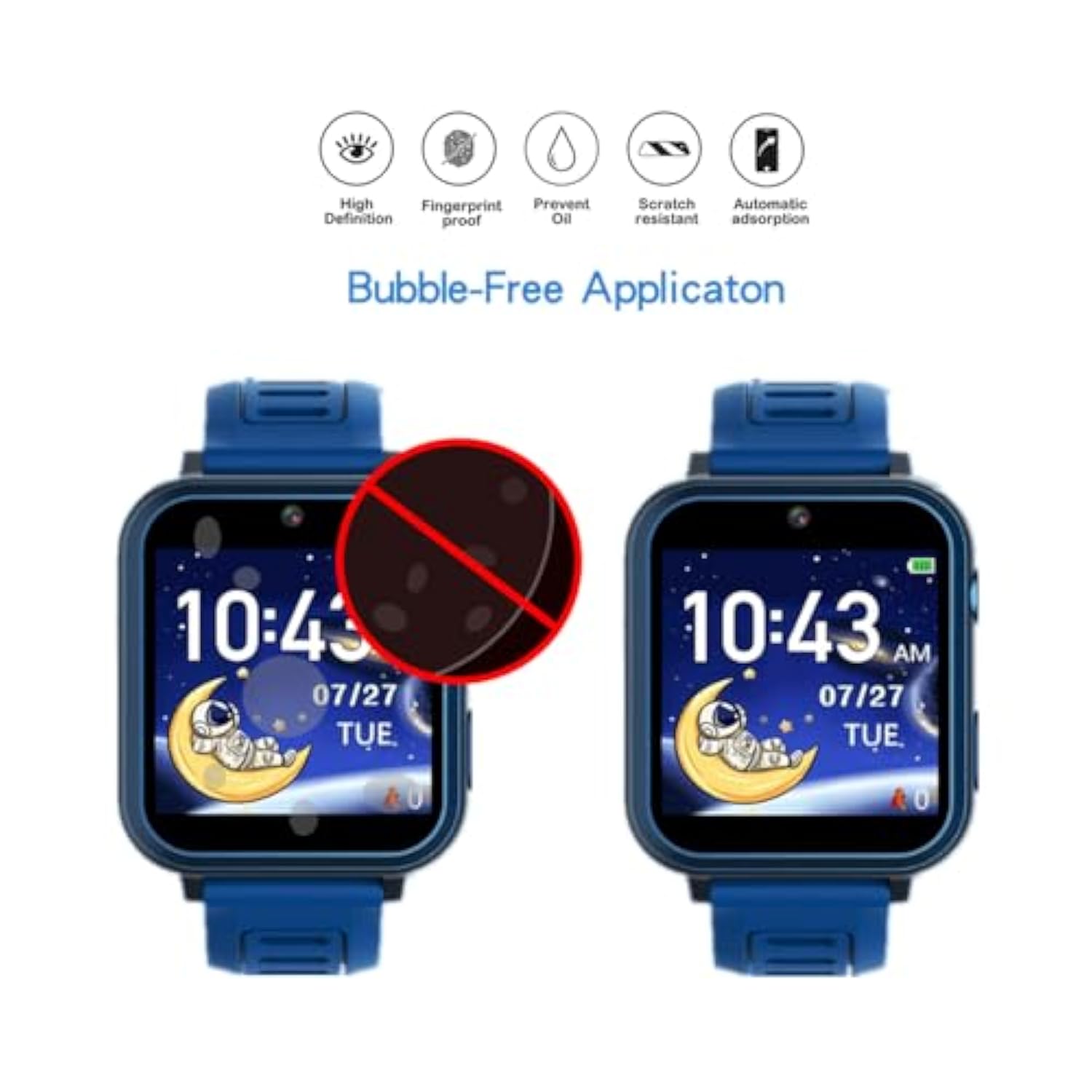 Screen Protector For S16 1.54 Inches Smart Watch, Hd Pet Protective Film Compatible For Phyulls S16 Smart Watch [6Pcs]