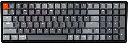 K4 Bluetooth Wireless Mechanical Keyboard Rgb Led Backlit, Hot-Swappable Compact 100 Keys Usb Wired Computer Gaming Keyboard Aluminum Frame For Mac Windows, Gateron Brown Switch