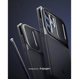 Spigen Optik Armor Designed for Galaxy S25 Ultra Case (2025) [No Magnet Ring], [Military-Grade Protection] - Black