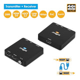 Compact 4K Hdmi 2.0 Extender Balun Over Cat6 Ethernet Cable – Loopout On Tx, U