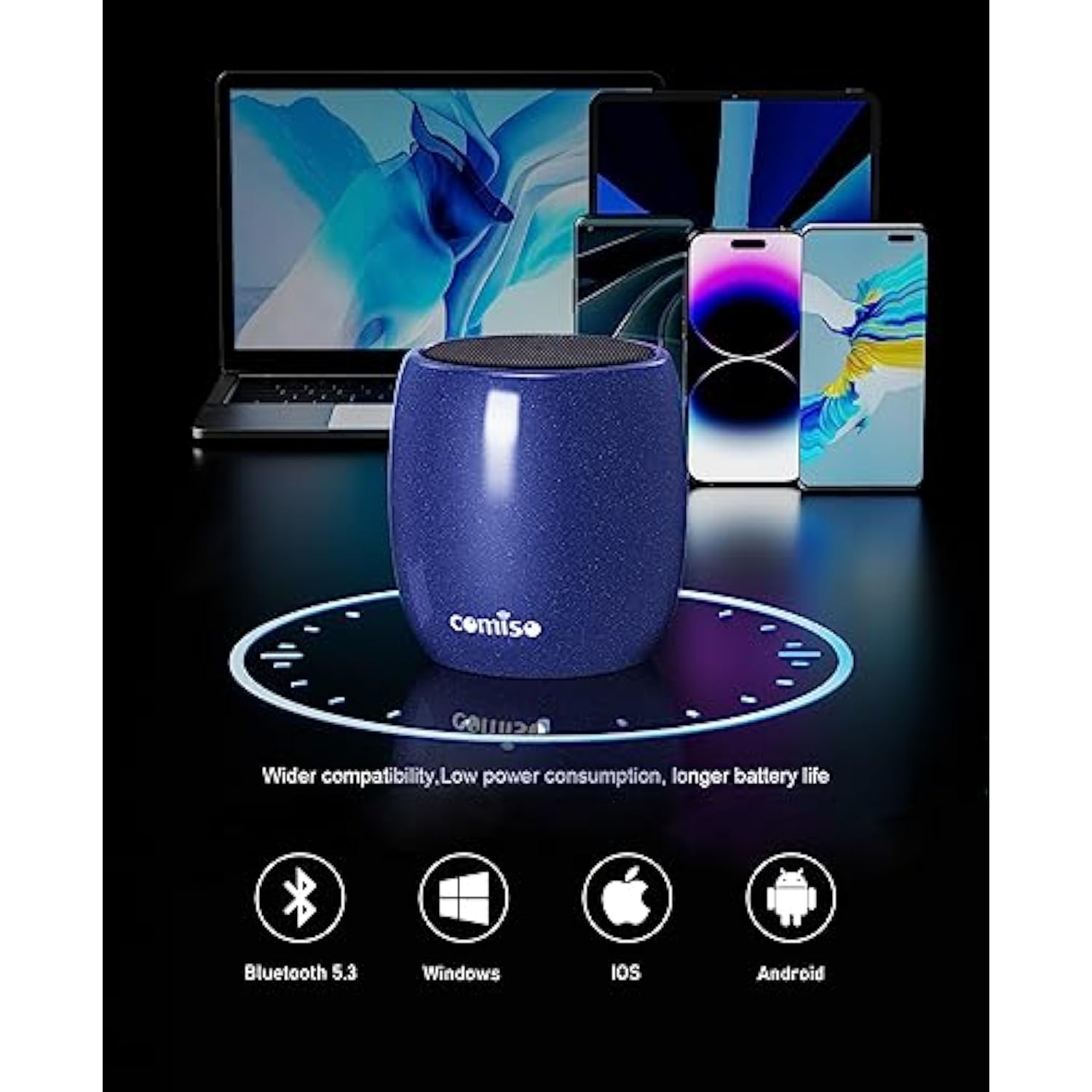 Small Speaker, Bluetooth Speaker With 360°Hd Stereo Sound And Robust Bass, Mini Speaker With Built-In Mic, Hands-Free Call, Portable Speaker For Hiking, Biking, Car, Or Trip, Ideal Gift For Men, Women