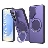 Purple Samsung Galaxy S26 Case with O-Ring Stand Flip Camera Cover