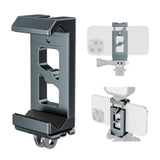 Metal Phone Tripod Mount Arca Port & Action Camera Adapter, Adjustable Smartphone Tripod Adapter Clamp Cell Phone Stand Holder Compatible With Iphone Plus Pro Max Gopro Samsung Galaxy Motorola Pixel