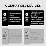 Avantree Relay - Premium Airplane Bluetooth 5.3 Adapter, Supports 2 S Or Headphones With Aptx Adaptive, 3.5Mm Aux Jack Wireless Audio Transmitter For Planes, Travel, Tv (White)