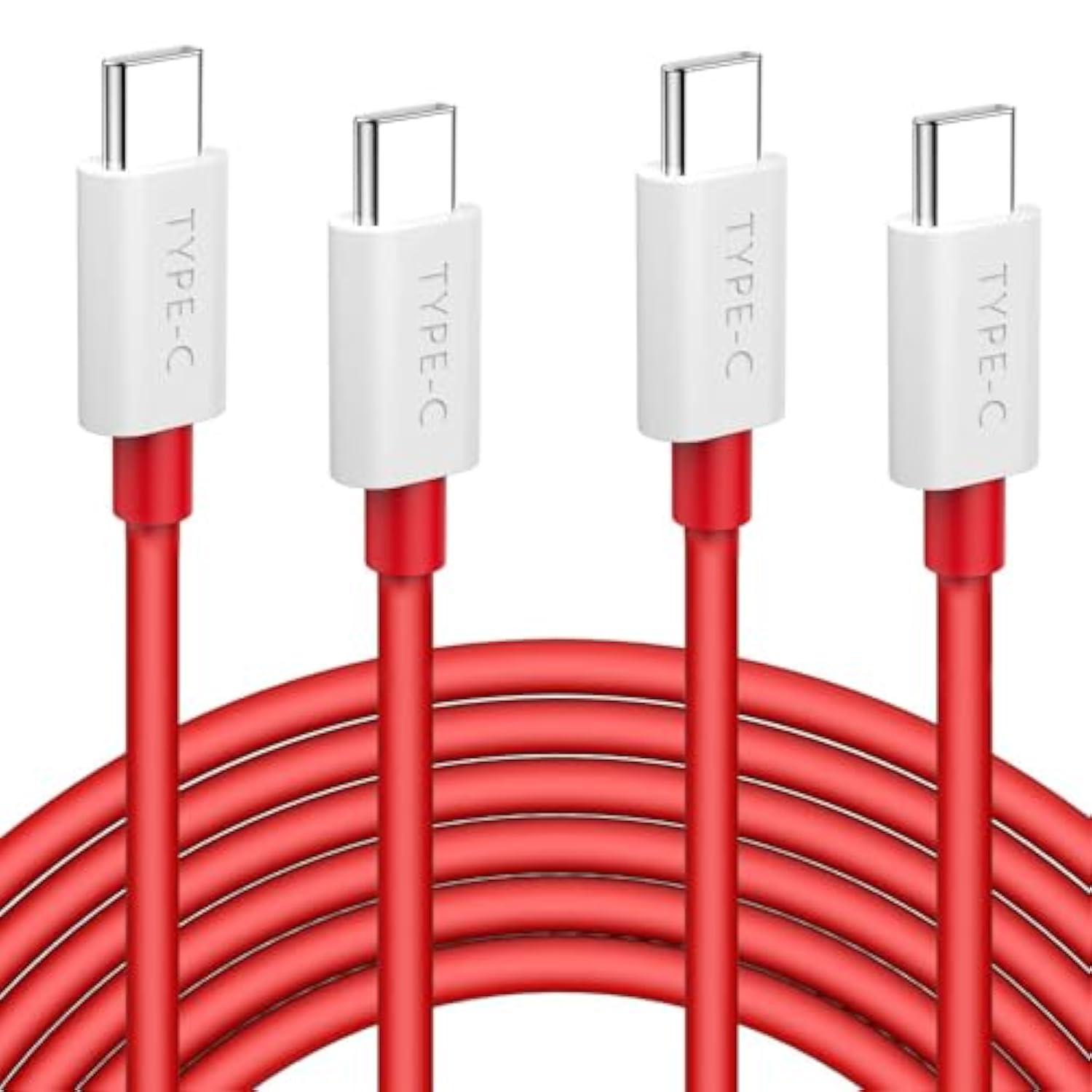 6.6Ft 2-Pack Usb C To Usb C Cable For Oneplus 10T 9 9Pro 8T 65W Warp Charge Cord Super Fast Charging Cable For Samsung S24 S25 Ultra Iphone 17 16E 2025 Macbook Air/Pro, Ipad Pro Air, Red