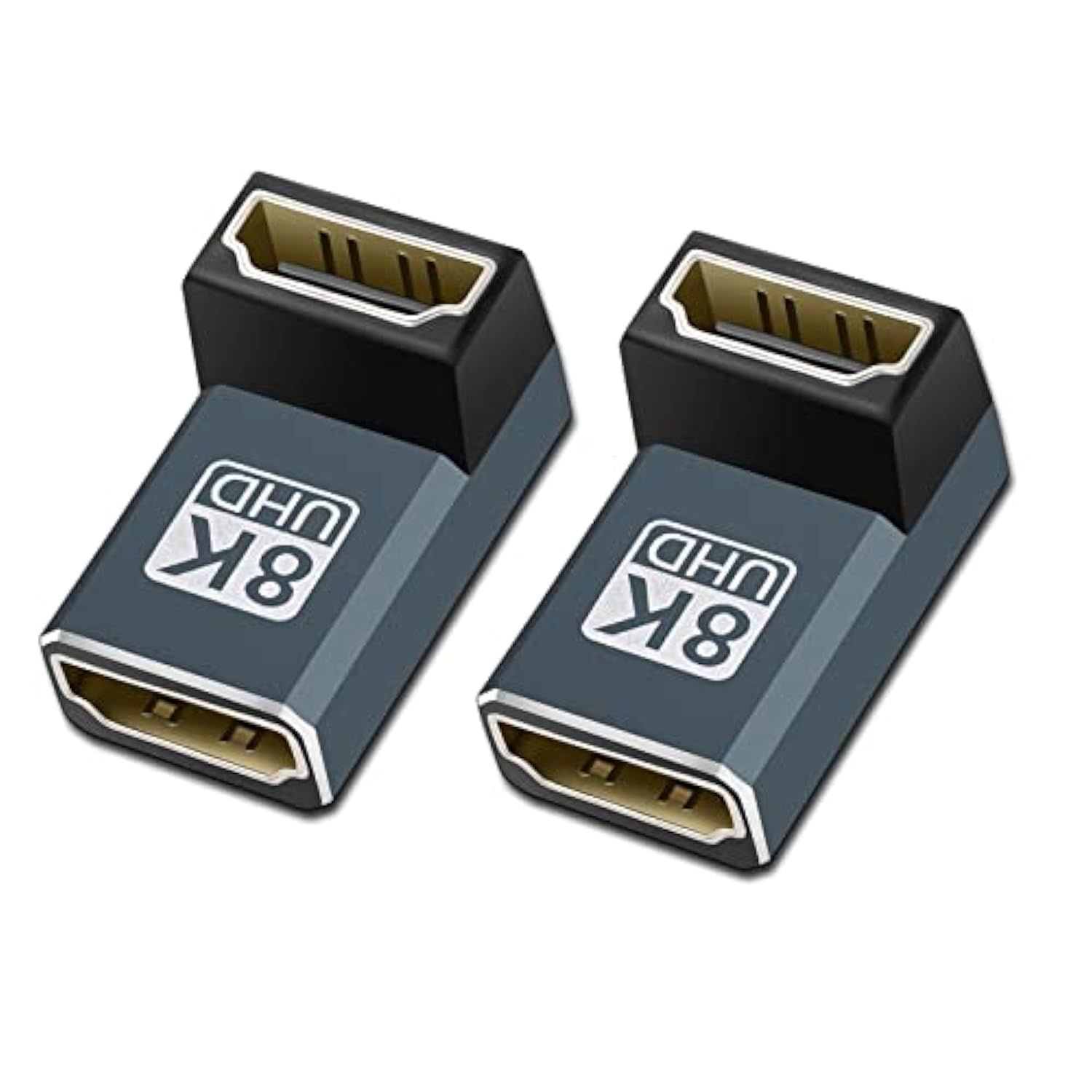 8K Hdmi Coupler (1-Pack), Hdmi 2.1 Female To Female Adapter Up Angle 90 Degree