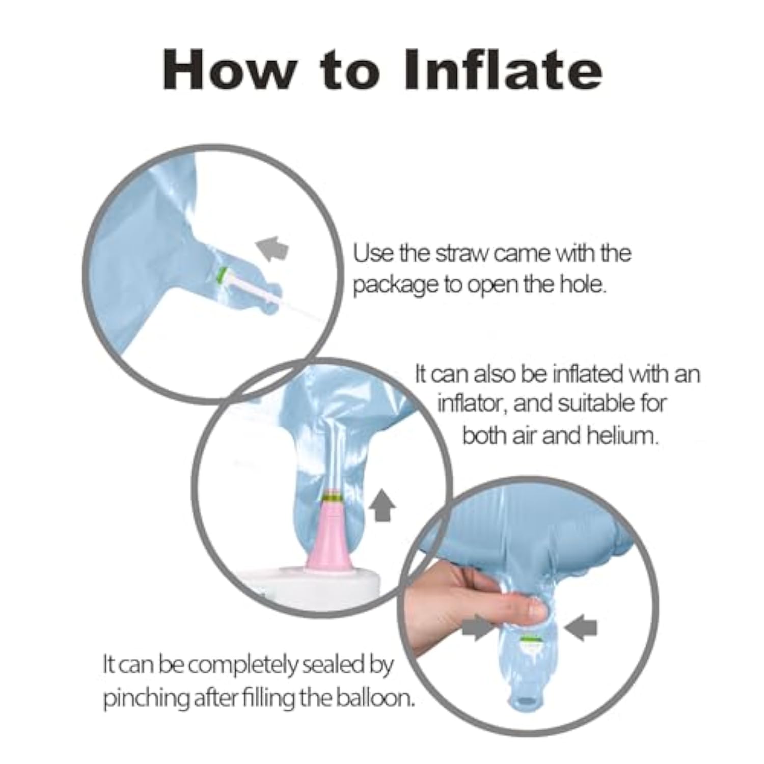 40" Light Blue Number 1 Balloon Large Foil Mylar for 1st Birthday/Graduation