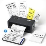 Bluetooth Thermal Shipping Label Printer, Portabel Label Printer, Address Label Maker Machine With Tape For Small Business, 4X6 Thermal Labels Printer For , Ebay, Usps, Shopify, Etsy, Etc