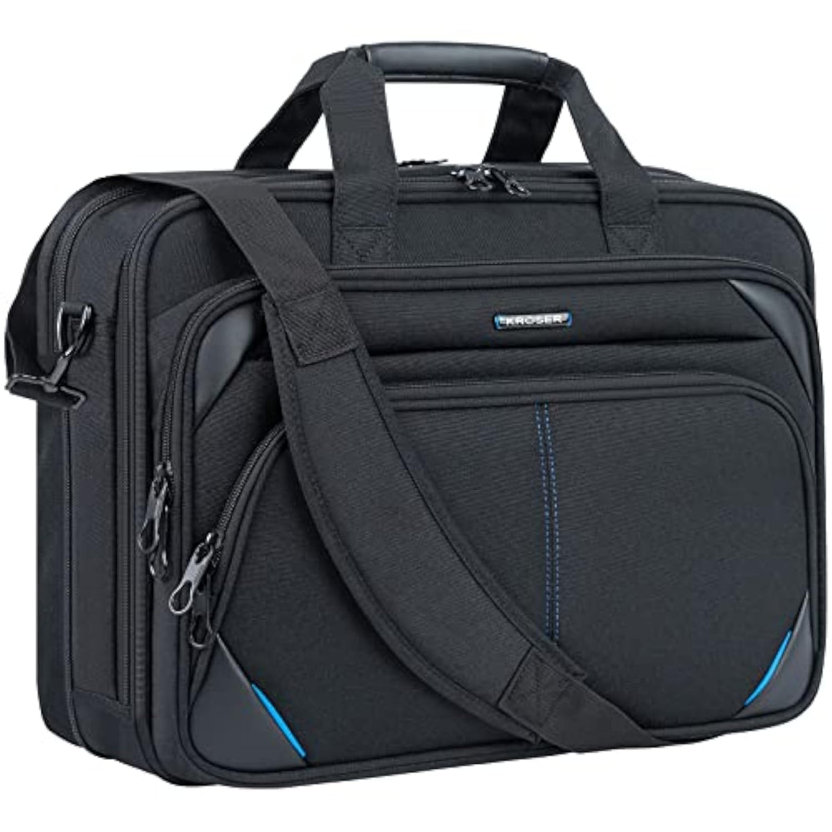 Laptop Bag 17.3 Inch Premium Laptop Briefcase, Expandable Laptop Shoulder Messenger Bag Durable Computer Case