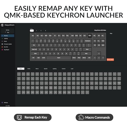 Q3 Max Wireless Custom Mechanical Keyboard, Full Aluminum 2.4 GHz Bluetooth QMK TKL Layout RGB with Hot-swappable Gateron Banana Switch Compatible
