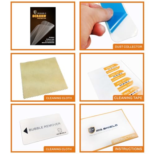 Screen Protector compatible with TCL FLIP 3 Premium Clear 3-Pack [6 Pcs] (PET Material)