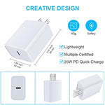 Usb C Fast Charger For Google Pixel 9A 9 Pro Xl Fold 9 8A 8 Pro 7A 7 7 Pro 6 6 Pro 6A 5 4 4A 4Xl 3A 3Xl 2 Xl, Samsung Galaxy A16 A15 A14 5G S25 S24, 20W 3A Pd Power Adapter With 6Ft Type C To C Cable