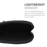 kwmobile Neoprene Case Compatible with Logitech M220 Silent / M235 / M185 - Case for Mouse Soft Pouch Carry Bag - Black