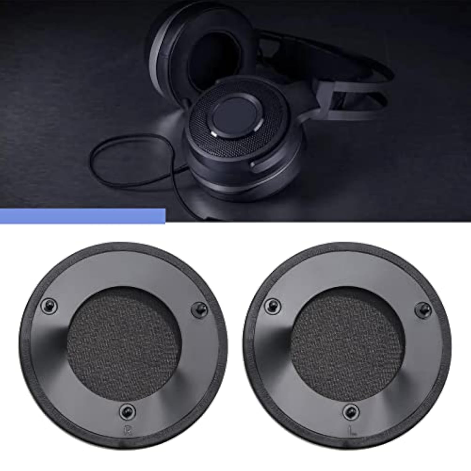1 Pair Cooling-Gel Earpads Compatible With Razer Thresher Ulti-Mate Thresher 7.1 Headphones Memory Foam Replacement Ear Cushions Headset Repair Parts Black