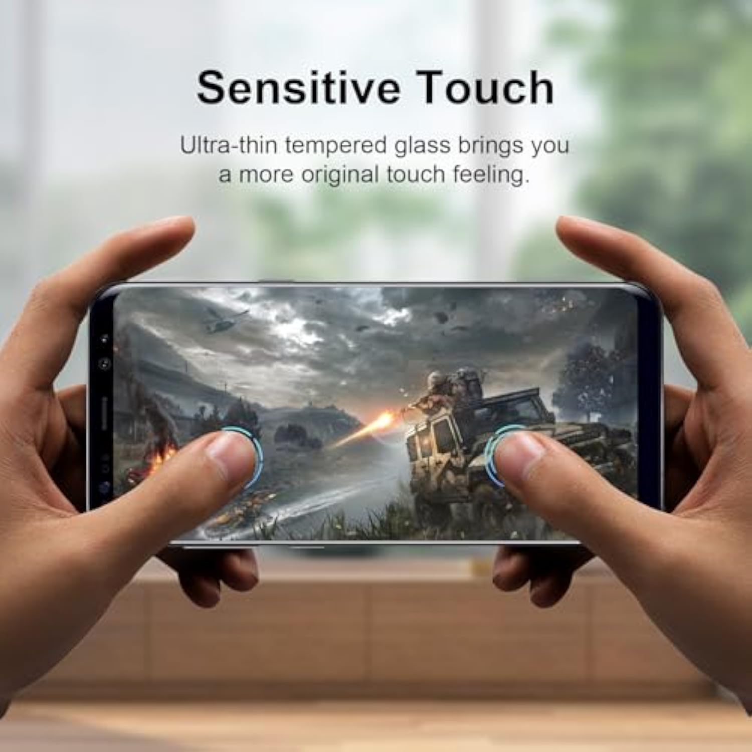 [2 Pack] Screen Protector For Samsung Galaxy S9, Support Fingerprint, 9H Tempered Glass Film, Easy Installation, Bubble Free