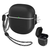 [Upgrade Secure Lock] Bose Quietcomfort Earbuds Ii 2022 Case, Full-Body Shockproof Armor Protective Cover For New Bose Quietcomfort Earbuds 2, Tpu Hard Shell With Lanyard And Keychain(Black)