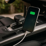 Leather Fast Charging Phone Usb-A To Usb-C Cable Stylish Usb Phone Charger For 3.3Ft Data Sync Cord For Smartphones (Brown)