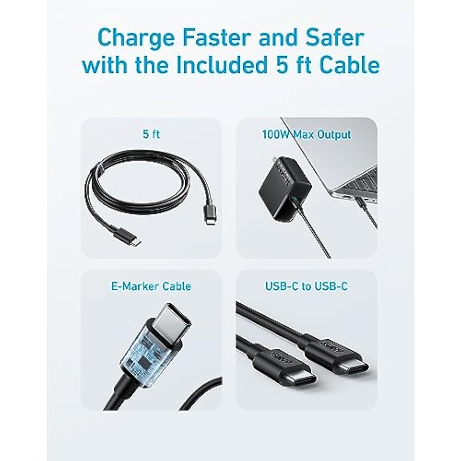 Anker MagGo Wireless Charging Station with Mac Book Pro 100W USB C Charger