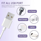 2 Pack 6Mm Magnetic Usb Dc Charger Cable Sex Toy Charger For Vibrators Dildos Adult Toys Massagers Usb To Dc Adapter For Vibrator Chargers, Wand Chargers