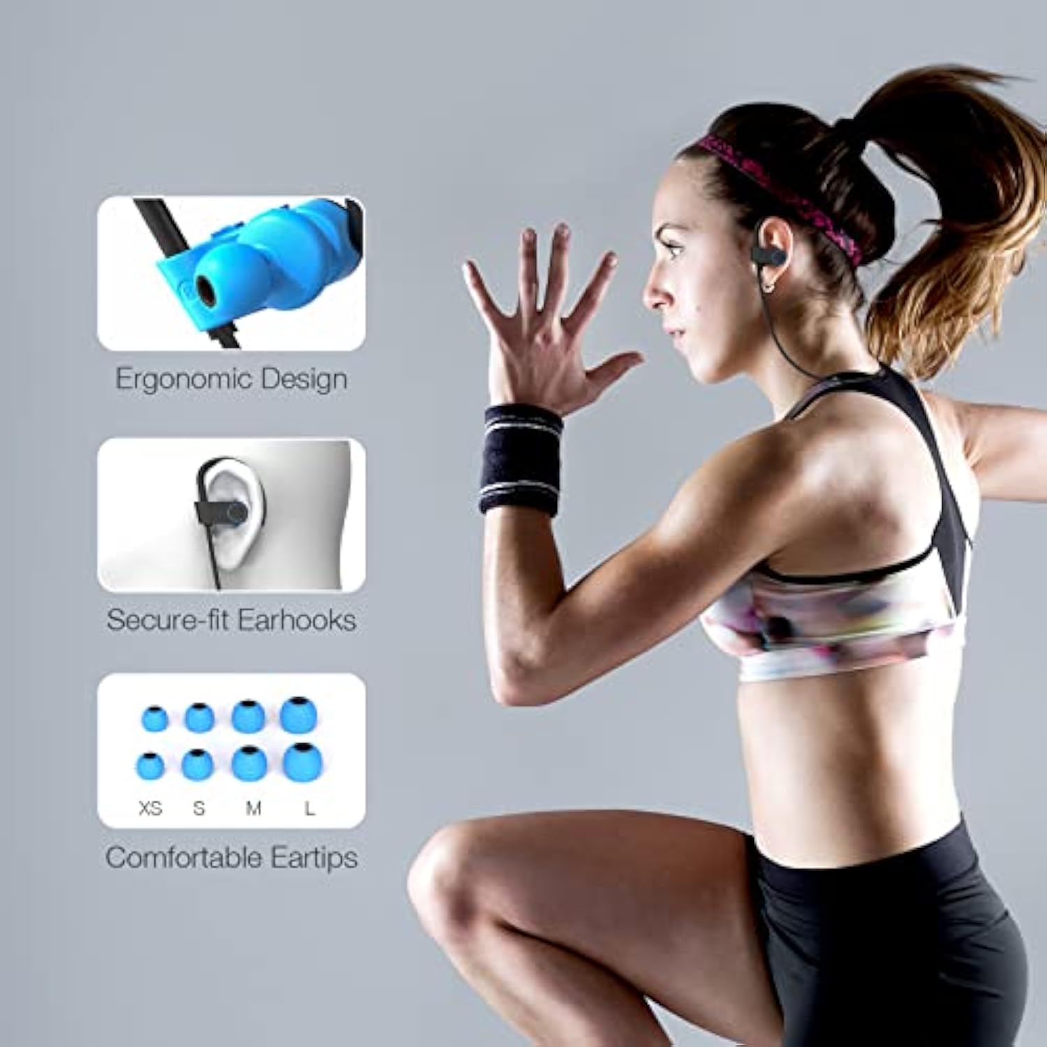 Wireless Earbuds, Bluetooth Headphones 5.3, Wireless Headphones With 15Hrs Pla