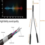 1/4 Splitter Male To Dual 1/4" Trs Stereo Female Jack Splitter Headphone Adapter Cable - 8 Inches / 20Cm Quarter Inch Cord