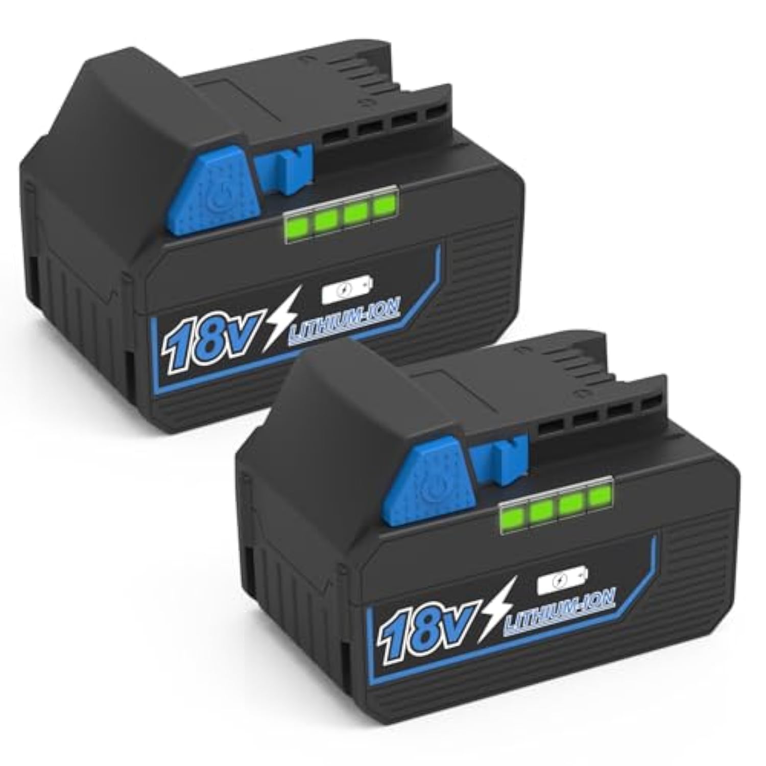 2Pack 6500Mah 18V Li-Ion Battery Replacement For Milwaukee M18 Battery Compatible With Milwaukee 18V Battery 48-11-1812 48-11-1840 48-11-1850 Cordless Power Tools