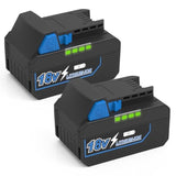 2Pack 6500Mah 18V Li-Ion Battery Replacement For Milwaukee M18 Battery Compatible With Milwaukee 18V Battery 48-11-1812 48-11-1840 48-11-1850 Cordless Power Tools