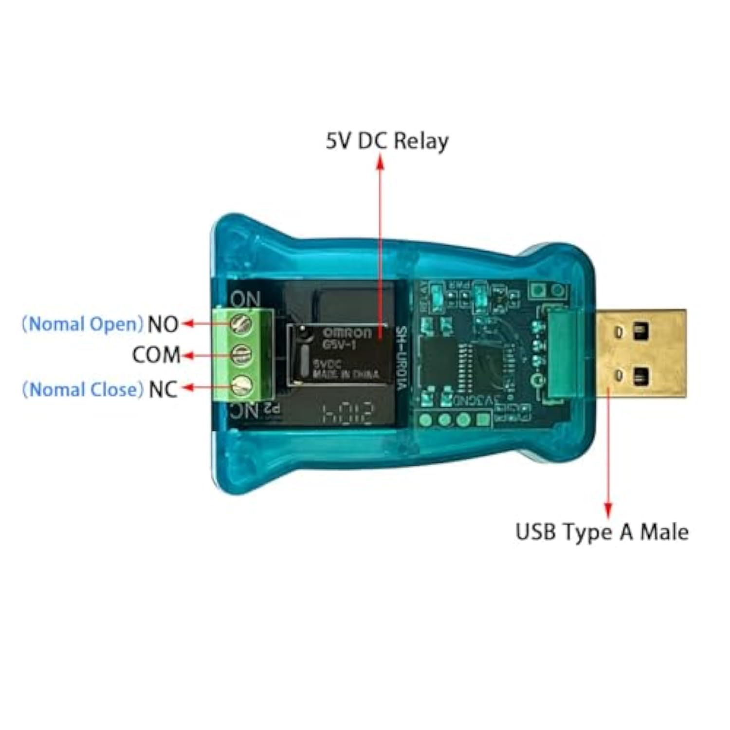 Sh-Ur01A Usb Relay Controller For Computer And Laptop(1Ch)