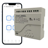 Ewelink 4 Channels Wireless Smart Switch Usb 5V/Ac/Dc 7V-32V Smart Wifi Relay Switch Module With Case, Pairing With Bluetooth For Alexa Google Home Voice Control