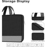 Laptop Case Sleeve, 15.6 Inch Laptop Travel Bag Computer Cover For Men Women, Water Resistant Carrying Slim Laptop Sleeve Compatible For Hp, Dell, Asus, Acer, Lenovo, Apple Notebook, Black