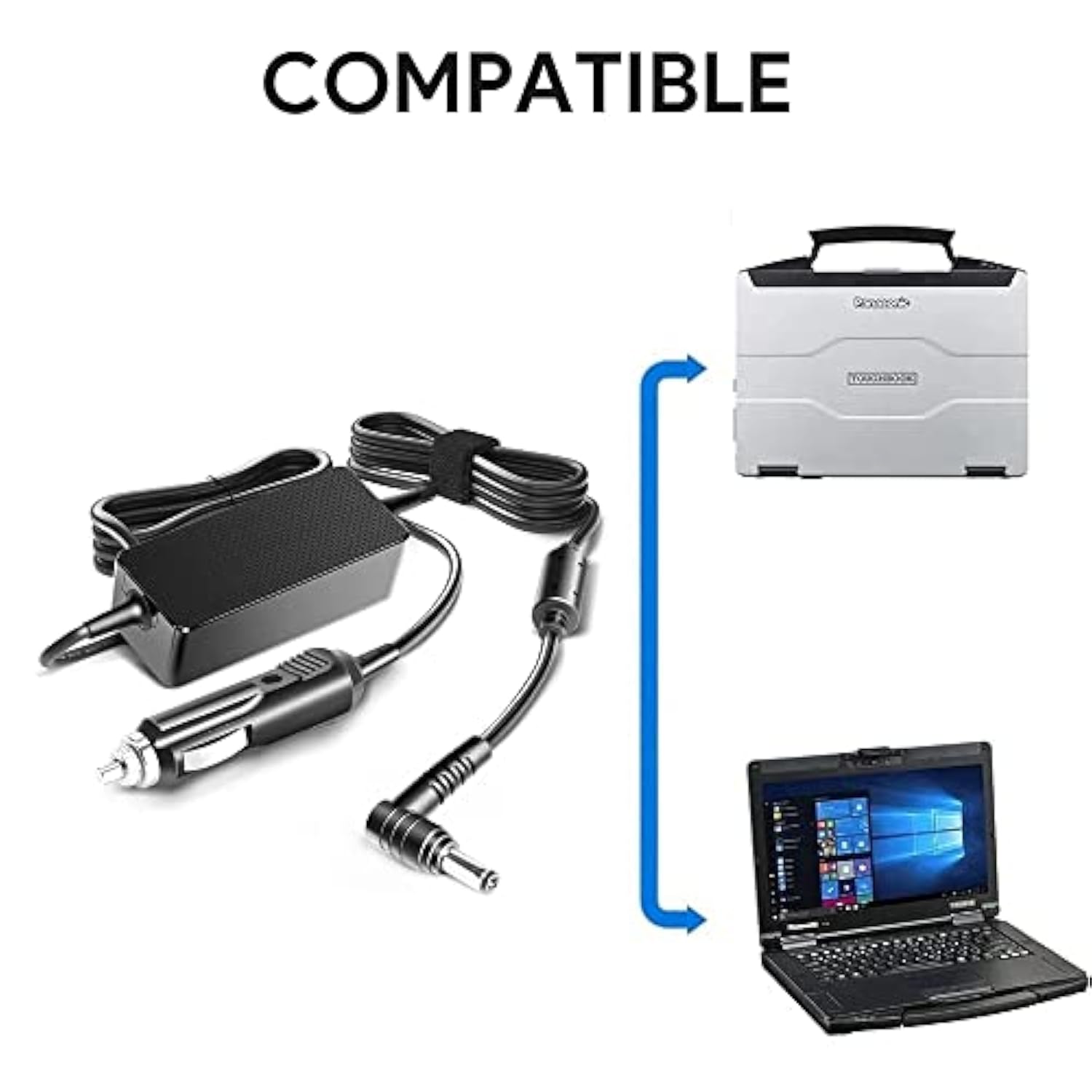 Dc Adapter 12V-24V For Panasonic Toughbook Cf-18 Cf-19 Cf-29 Cf-30 Cf-31 Cf-33