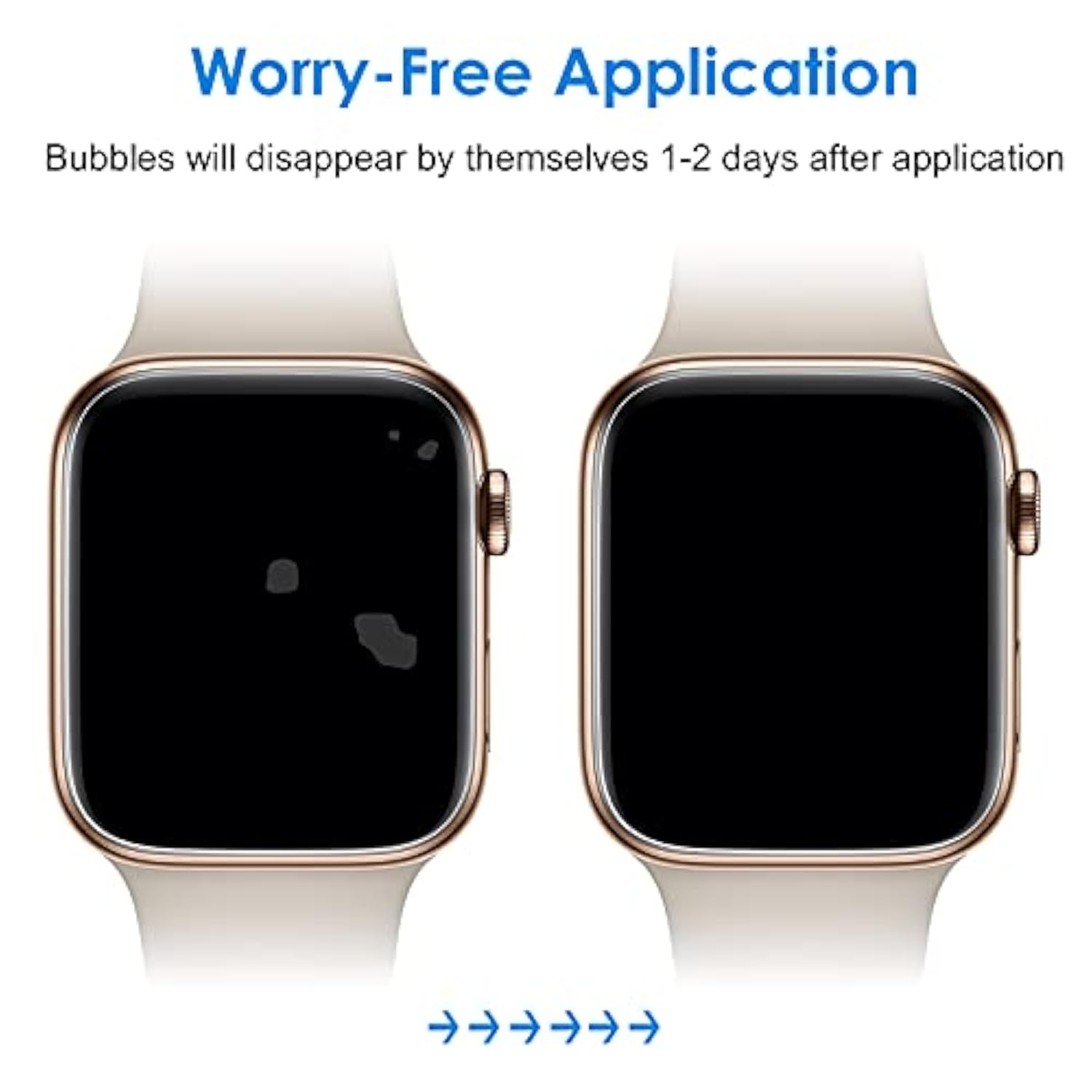 JETech Screen Protector Compatible with Apple Watch SE 3/2/1 (2025/2022/2020) / Series 6 5 4 40mm, TPU HD Clear Full Coverage Film, 3-Pack
