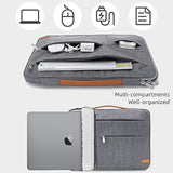KINGSLONG 14 inch Laptop Sleeve Bag, Slim Shockproof Handbag, Computer Carrying Case Cover Compatible with MacBook Air/Pro Acer Asus Dell HP Grey