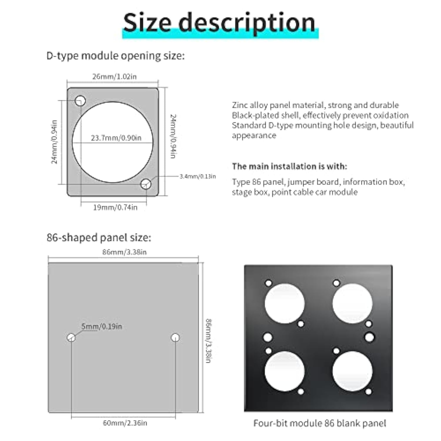 Usb 3.0 Socket Dual Usb Panel Mount Solderless Connector, Usb 3.0 Female To Fe