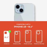 Evo Max Impact Protection Case for iPhone 15 and iPhone 17e - MagSafe Compatible with Lanyards Included - Black