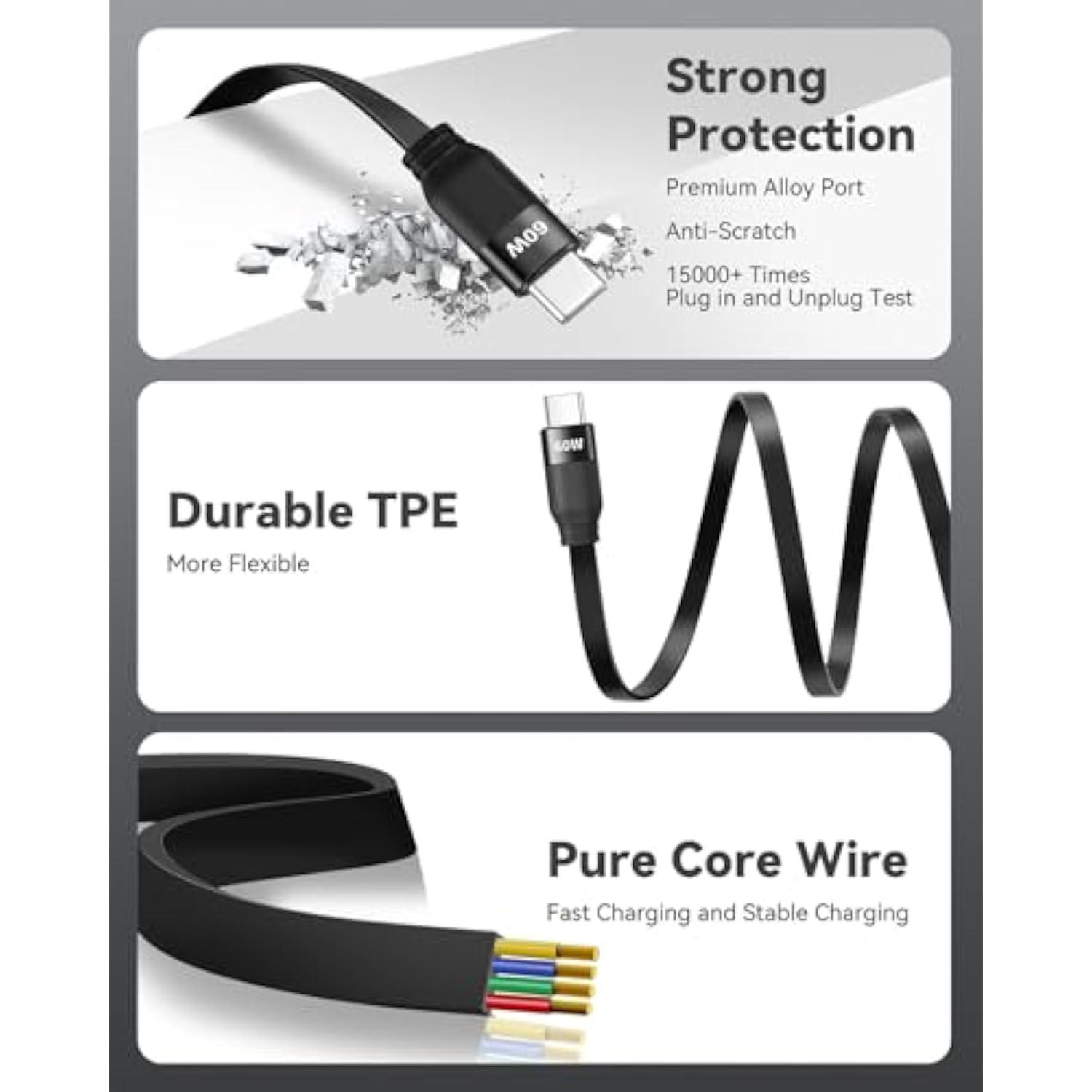 2 In 1 Retractable Usb-C To Lightning/Type-C Charger, 2Pack 4Ft, 60W Fast Charge For Iphone 13/14/15/16 Pro Max/Plus/Mini/Ipad/Samsung/Tablets