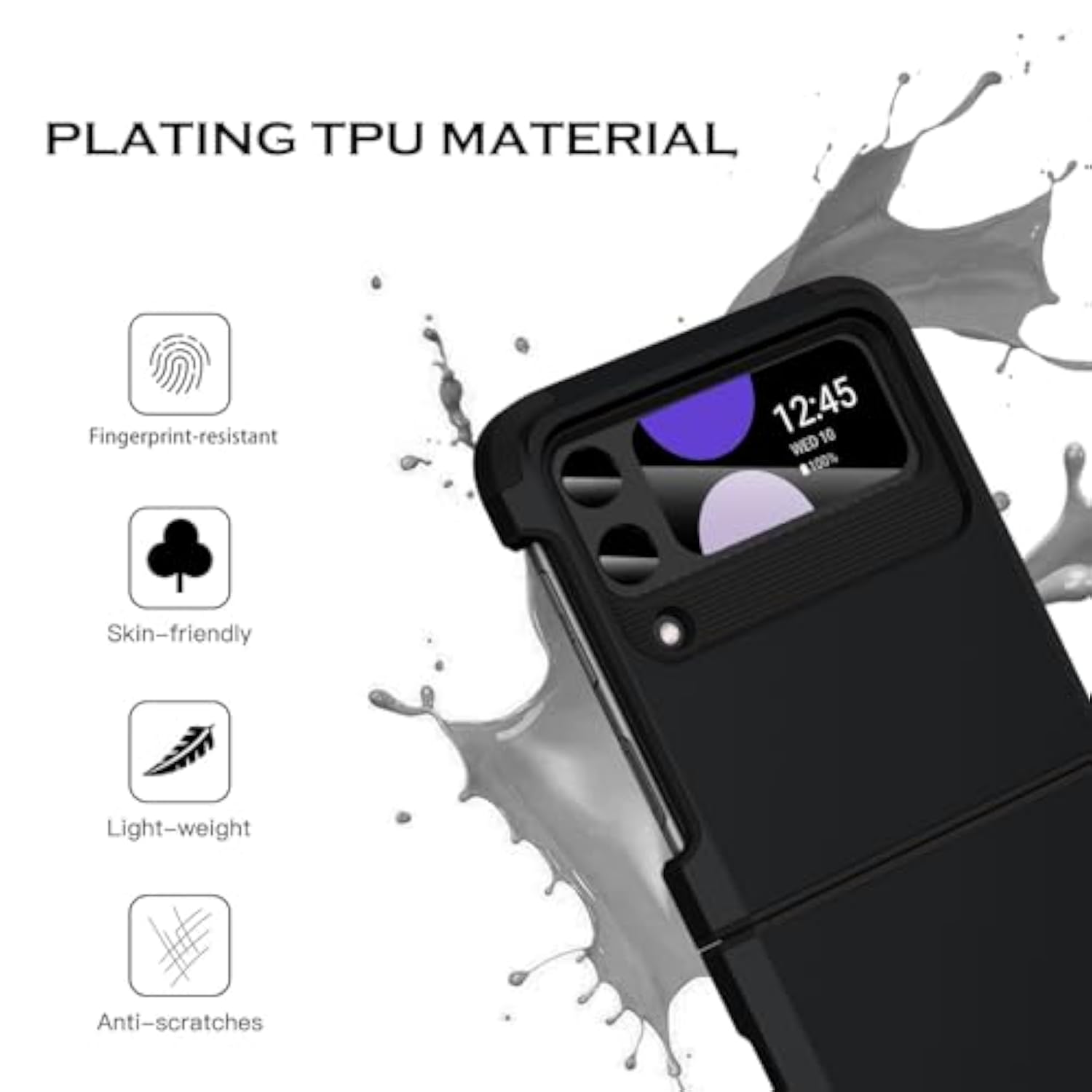 Heavy Duty Samsung Galaxy Z Flip 3 Case with Hinge Protection, Full Body Shockproof Anti Scratch Cover