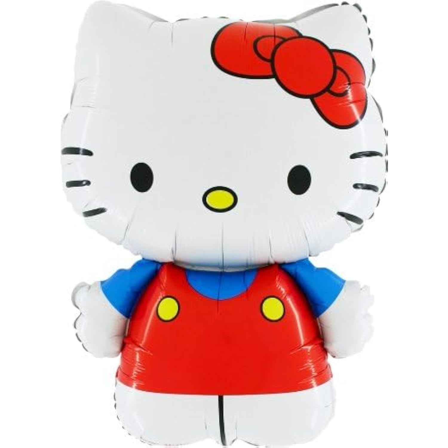 30" Hello Kitty Dressed In Red/Blue Foil Balloon