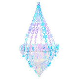 Holographic Chandelier Shape Iridescent Ornament Hanging Decoration