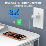 Iphone 17 16 Pro Max Charger Fast Charging Block, 30W Iphone 17/16 Pro Max Usb C Fast Charger With 10 Ft Type C Fast Charging Long Cable Cord For Iphone 17 Pro Max/17 Pro/17/Air/16 Pro Max/16 Pro/15