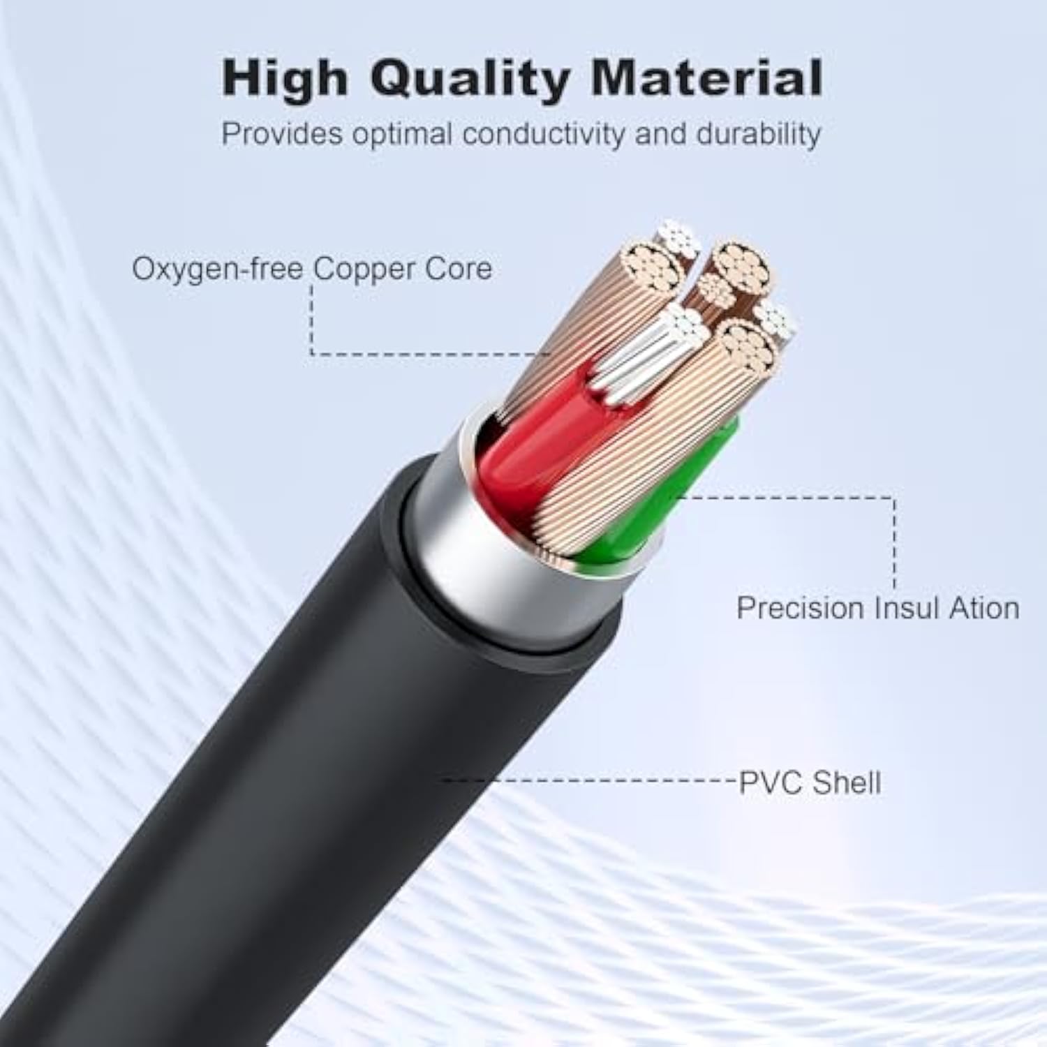 Replacement Usb C Data Charging Cable Cord Compatible With Hyperx Quadcast 2, Solocast, Quadcast S Usb Condenser Microphone, Tonor Tc30, Fifine A6/K688, Elgato Wave 3 Mic, 6.6 Ft/ 2 M