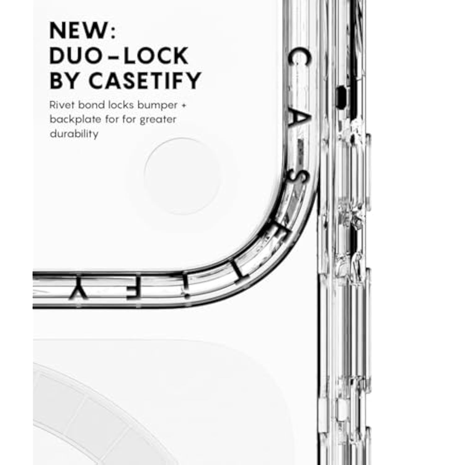 Mirror Iphone 17 Pro Case [Reflective/Compatible With Magsafe / 4.9 Ft. 1X Military Grade Drop Protection] - Daisy - Silver On Black