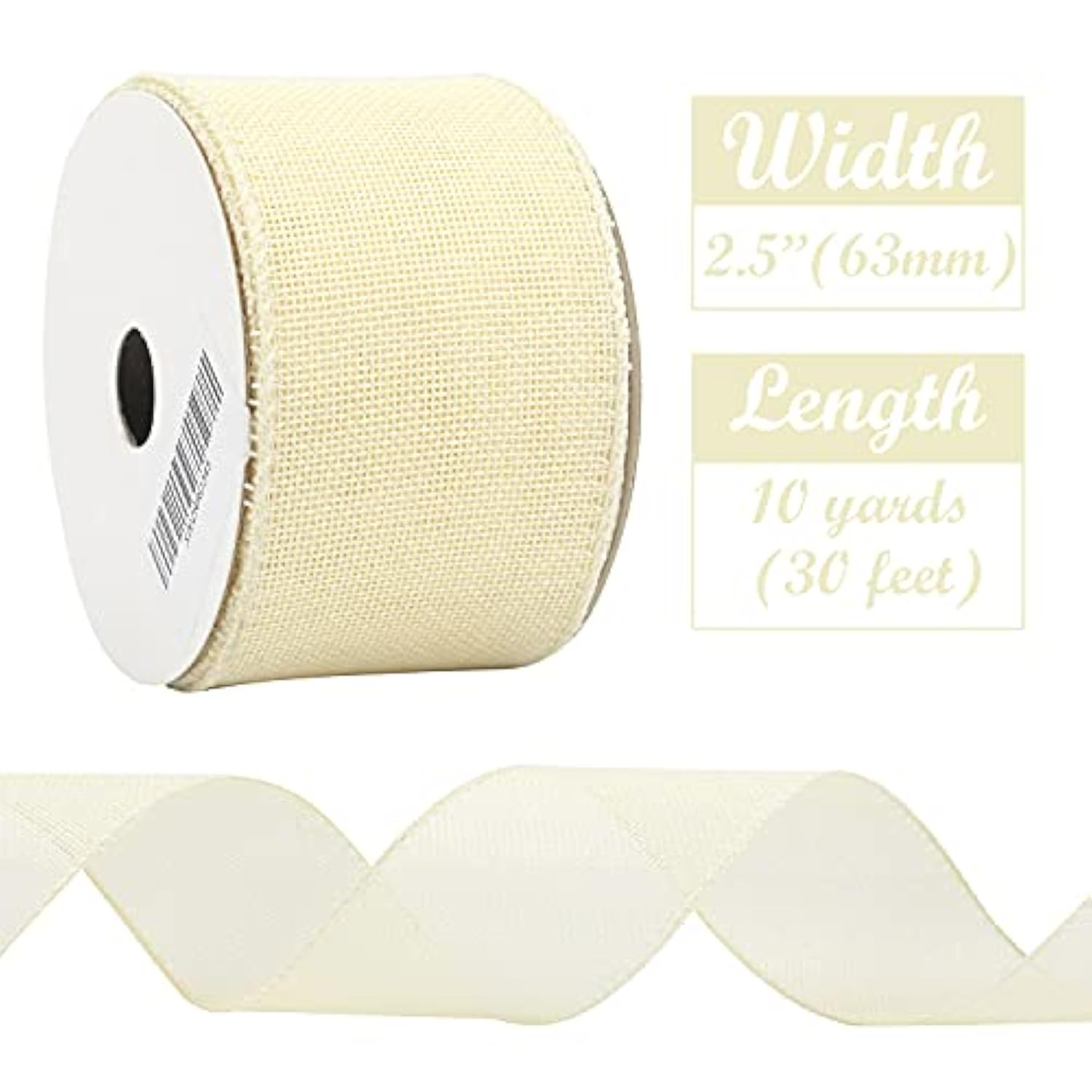 Blue Burlap Ribbon Wired Solid Baby Blue Wired Edge Ribbon 2.5 Inch Ju